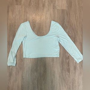 Forever 21 Cropped long-sleeve top - Medium